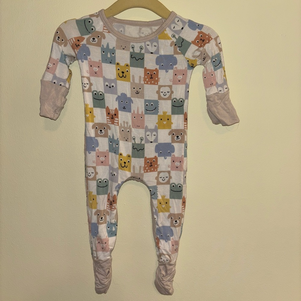 Little Sleepies Baby Crescent Zip Romper Onesie, unisex